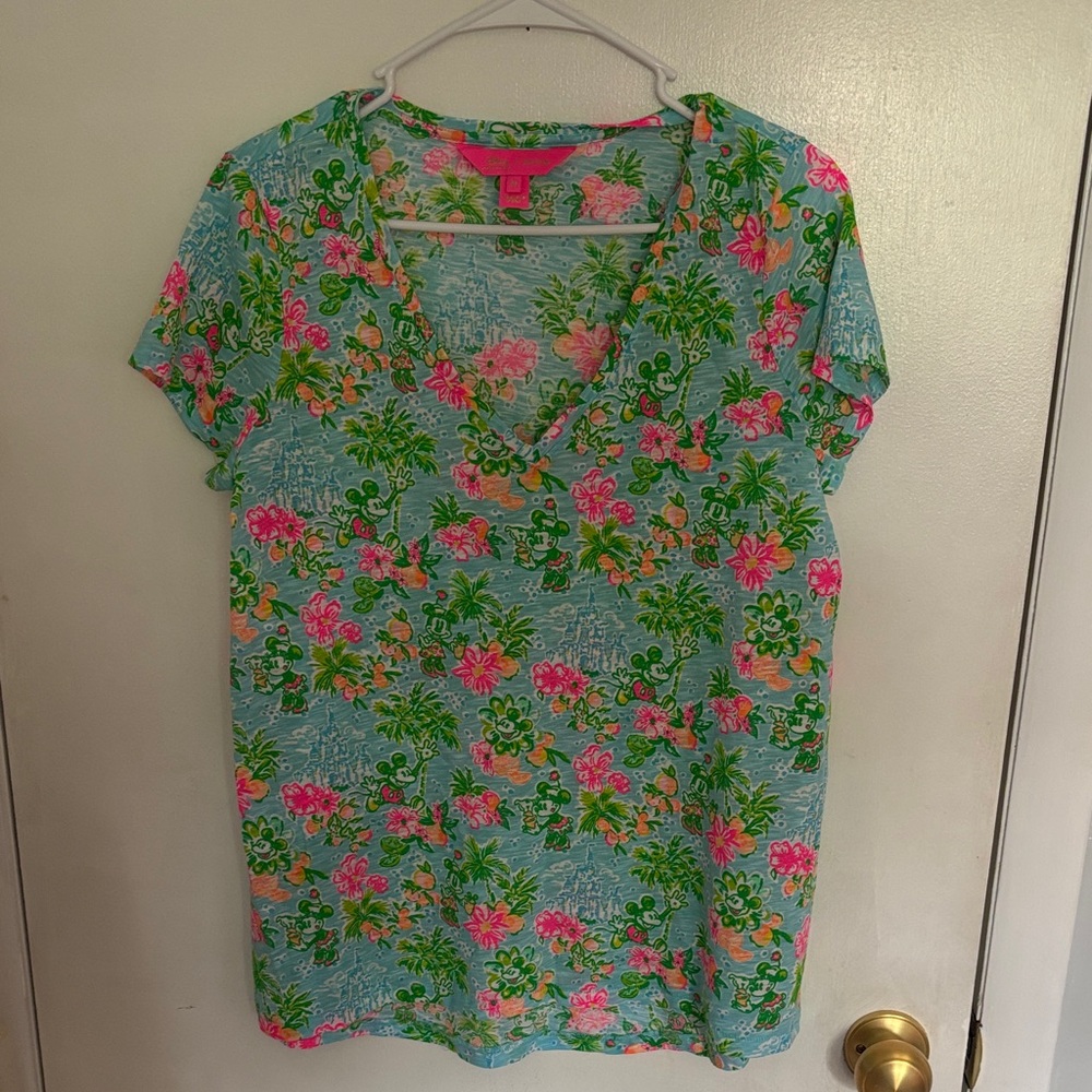Lilly Pulitzer and Disney Parks Collab Shirt Medium
